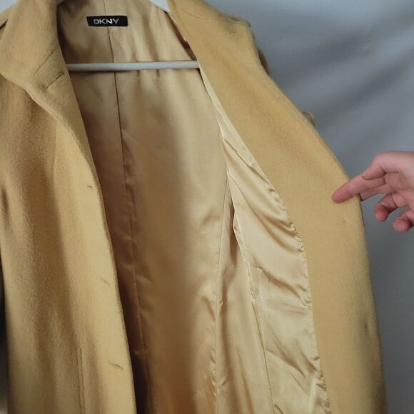 DKNY Camel Wool Coat (XS?) - Picture 7 of 15